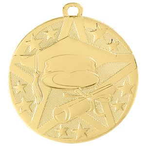 2" Gold Superstar Graduate Medal