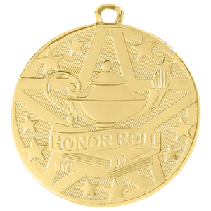 2" Gold Superstar Honor Roll Medal