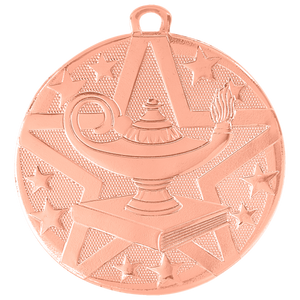 2" Bronze Superstar Lamp of Knowledge Medal