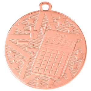 2" Bronze Superstar Math Medal