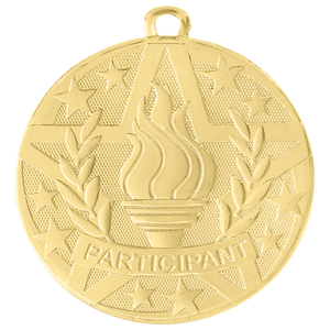 2" Gold Superstar Participant Medal