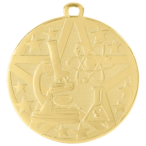 2" Gold Superstar Science Medal