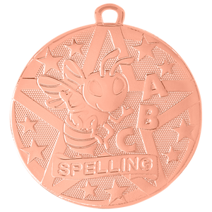 2" Bronze Superstar Spelling Medal