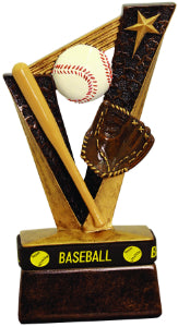 6 1/2" Baseball Trophybands Resin