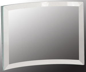 7" x 5" x 3/8" Clear Glass Crescent
