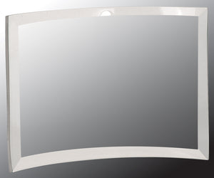 8" x 6" x 3/8" Clear Glass Crescent