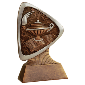 5 1/2" Lamp of Knowledge Triad Resin
