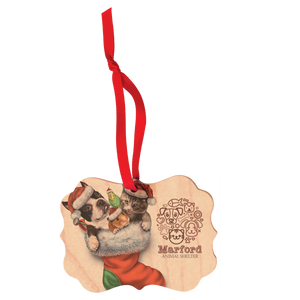 4" x 2.75" Benelux Matte Maple Unisub Sublimatable Ornament