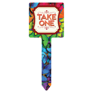 2.25" x 7" Gloss White Unisub Square Garden Stake