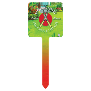 4" x 10" Gloss White Unisub Square Yard Sign