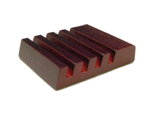 2.5" x 3" Unisub Mahogany Finish Slotted Coaster Holder
