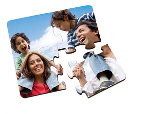7.625" Unisub Sublimatable Hardboard Square Cork Back Coaster Puzzle