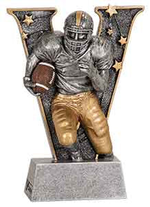 6" Football V Series Resin