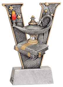 6" Lamp of Knowledge V Series Resin