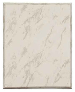 9" x 12" Value White Marble Finish Plaque