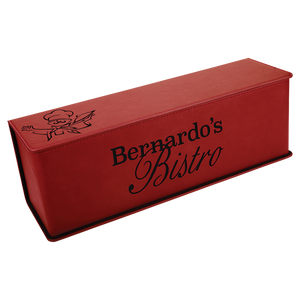 Rose Laserable Leatherette Single Wine Box with Tools