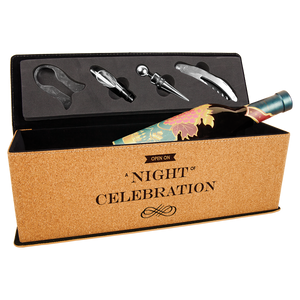 Cork Single Wine Box with Tools