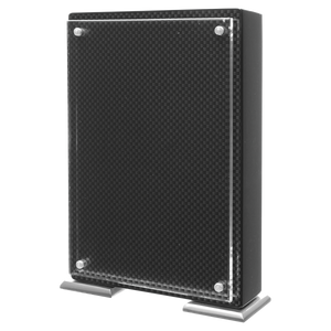 7 1/4" Carbon Fiber High Gloss Floating Acrylic Standup Plaque