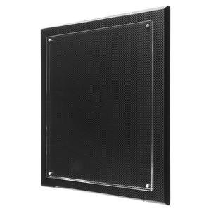 10 1/2" x 13" Carbon Fiber High Gloss Floating Acrylic Plaque
