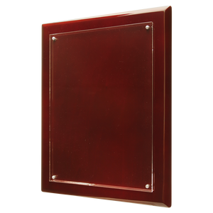 9" x 12" Rosewood Finish High Gloss Floating Acrylic Plaque