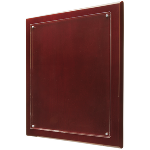 10 1/2" x 13" Rosewood Finish High Gloss Floating Acrylic Plaque