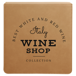 Light Brown Laserable Leatherette 3-Piece Wine Tool Gift Set