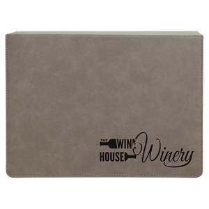Gray Laserable Leatherette 5-Piece Wine Tool Gift Set