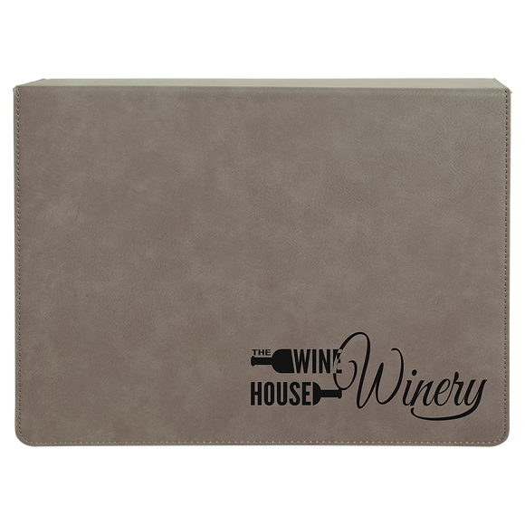 Gray Laserable Leatherette 5-Piece Wine Tool Gift Set