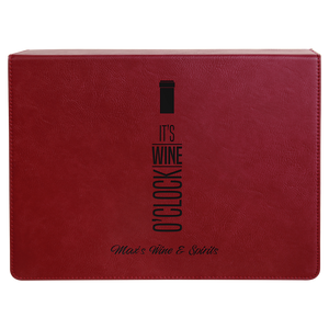 Rose Laserable Leatherette 5-Piece Wine Tool Gift Set