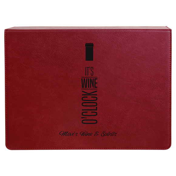 Rose Laserable Leatherette 5-Piece Wine Tool Gift Set