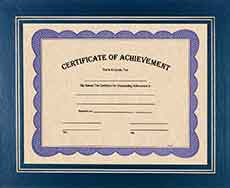 13 1/4" x 10 3/4" Blue Certificate Holder