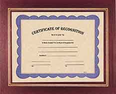 13 1/4" x 10 3/4" Burgundy Certificate Holder