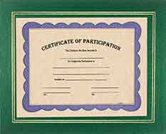 13 1/4" x 10 3/4" Green Certificate Holder