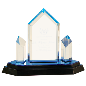 8 1/4" Blue Jewel Tower Impress Acrylic