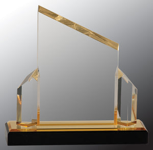 7" x 7" Gold Beveled Post Impress Acrylic