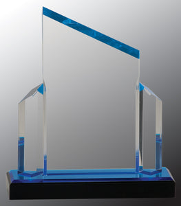 7" x 8" Blue Beveled Post Impress Acrylic