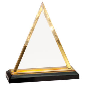 7 3/4" Gold Triangle Impress Acrylic