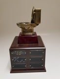 Fantasy Football Trophy 12 Year Toilet Bowl - Free Engraving!